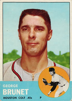 1963 Topps Baseball Cards      538     George Brunet